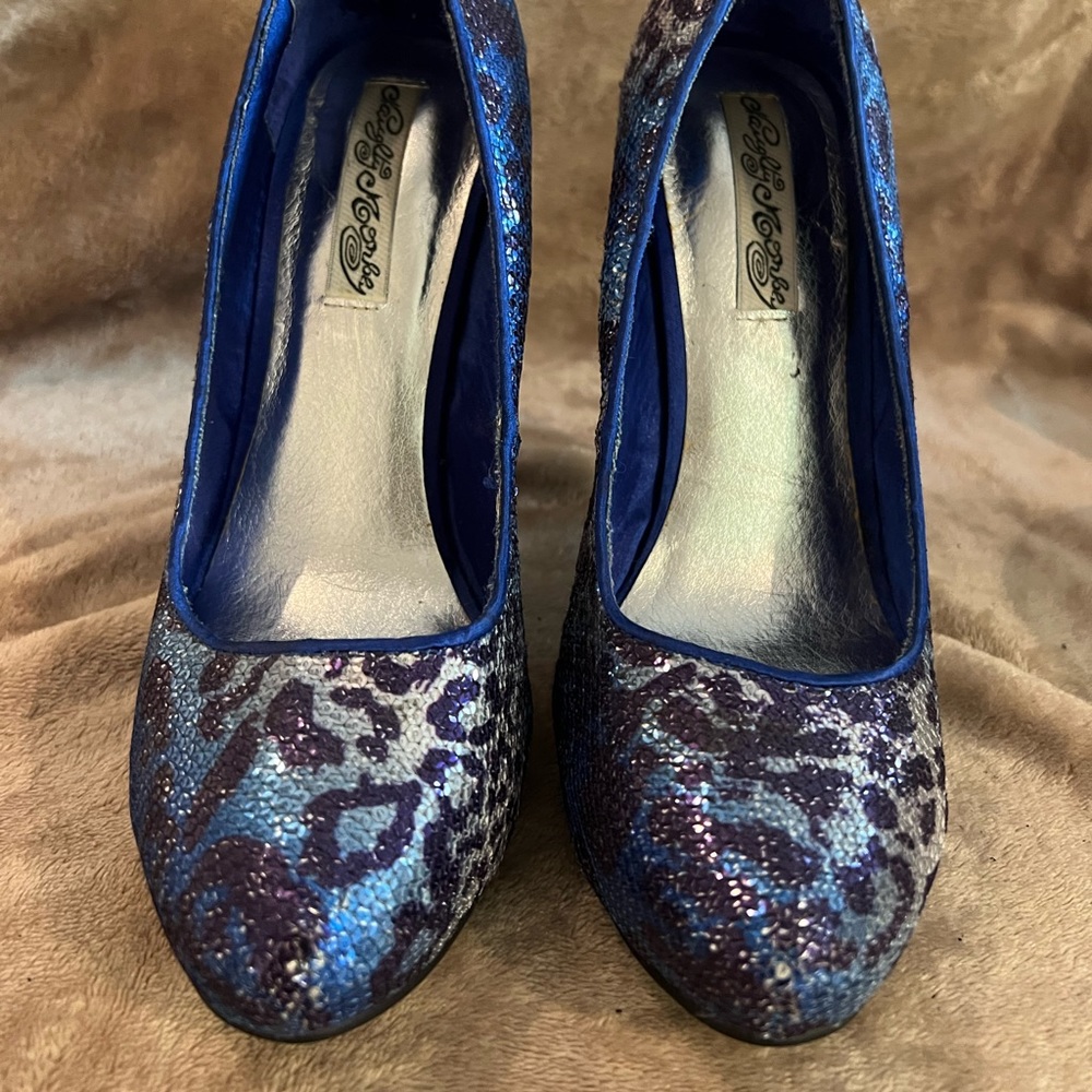 Naughty Monkey Sequined Heels